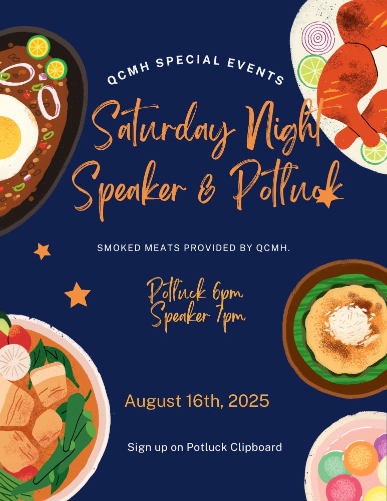 QCMH Saturday Night Speaker Meeting