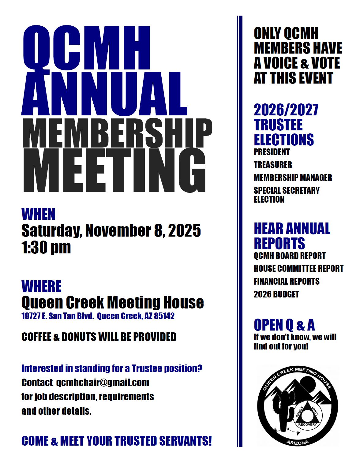 2025 QCMH Annual Membership Meeting